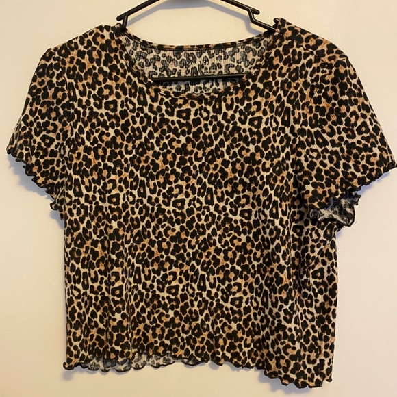 american eagle cheetah print top - Picture 2 of 2